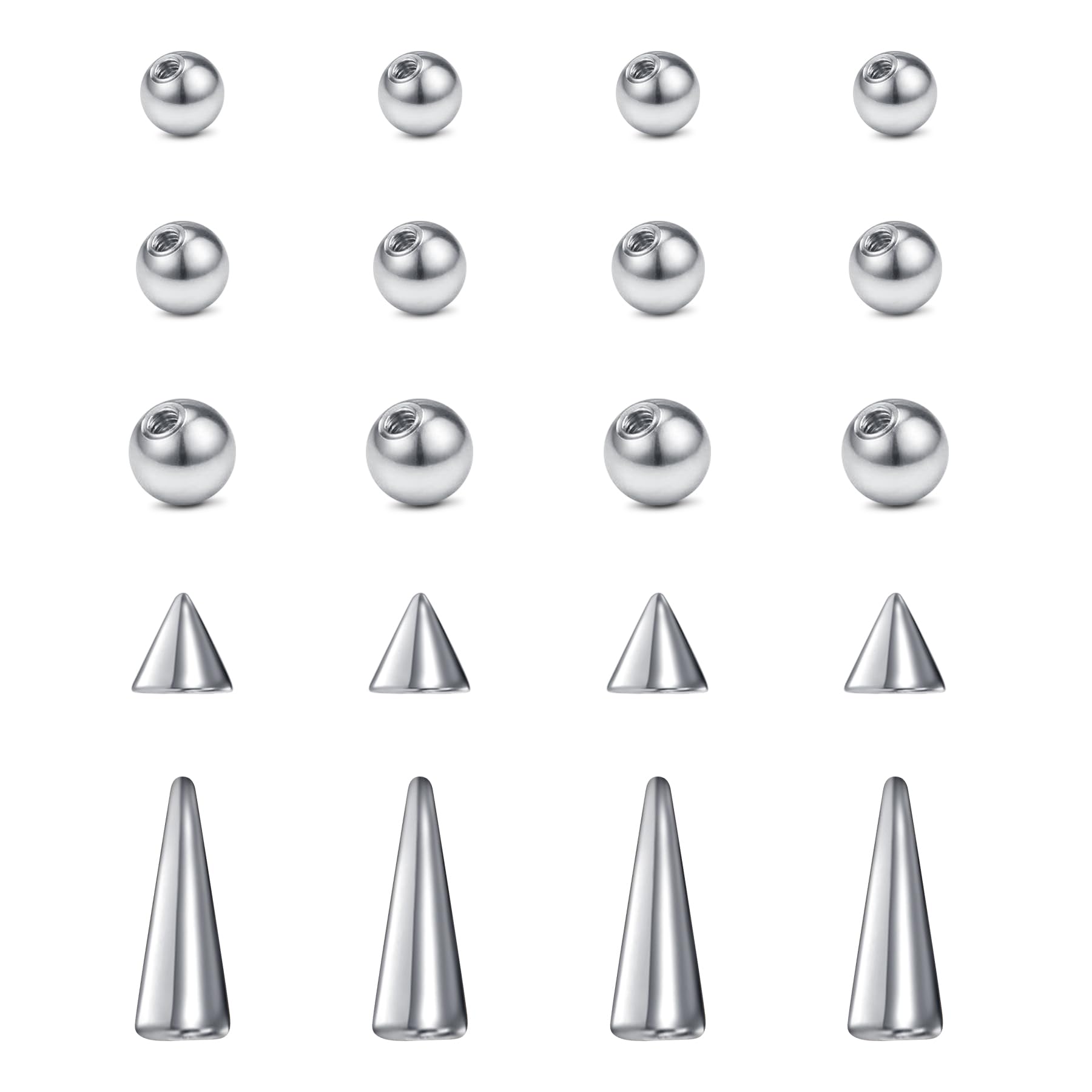 Body Jewelry Replacement Ball - Boules de remplacement en acier inoxydable