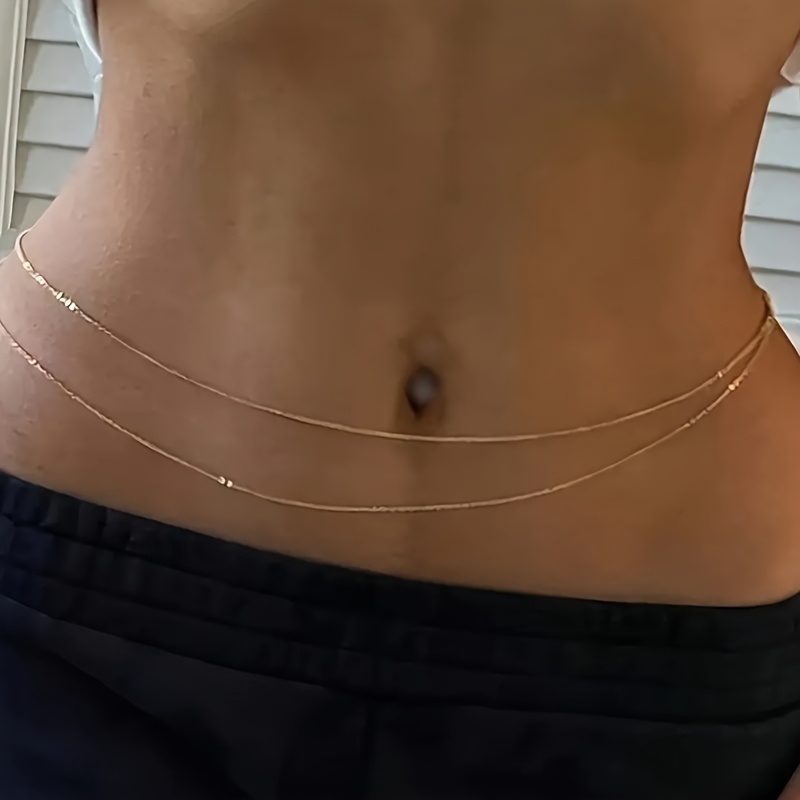 Ceinture chaîne en métal doré  - Body Jewelry For You avis et prix