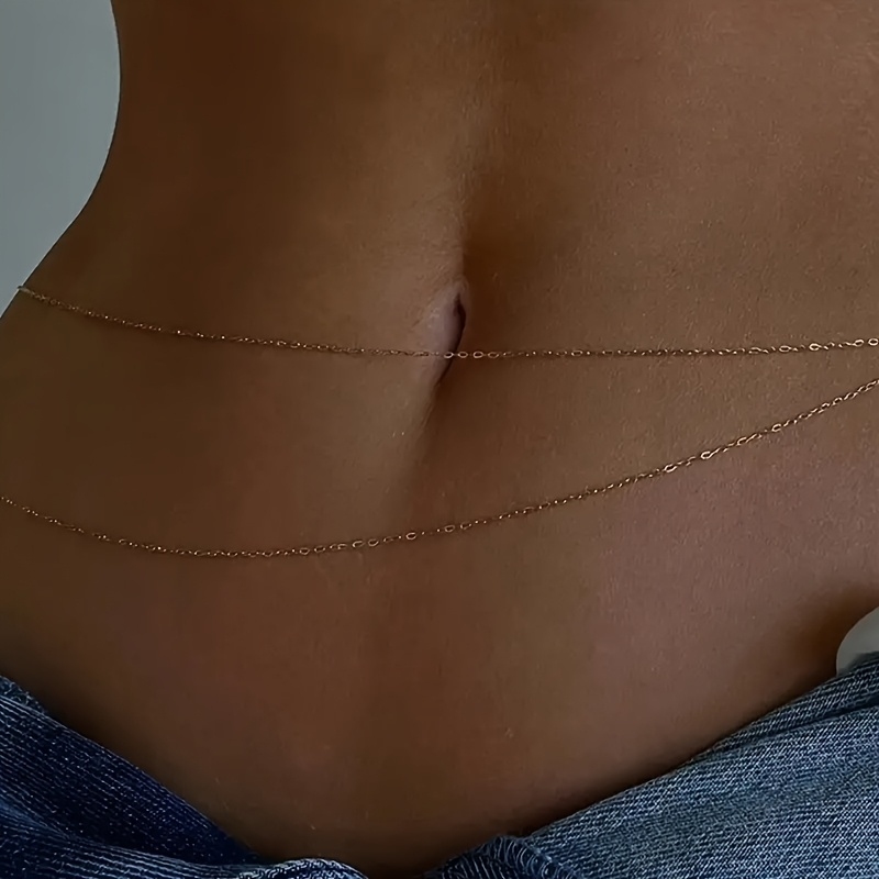 Ceinture chaîne en métal doré  - Body Jewelry For You avis et prix